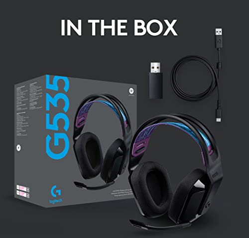 Logitech G535 Lightspeed Wireless Gaming Headset - Black D851