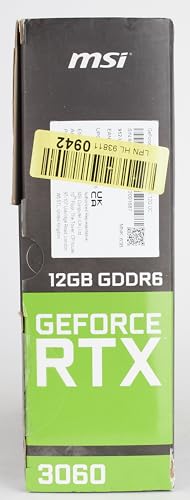 MSI Gaming GeForce RTX 3060 12GB Graphics Card V94755