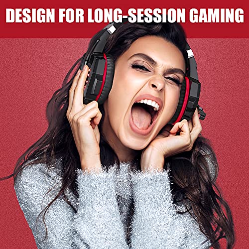BENGOO G9000 Stereo Gaming Headset for PS4 PC Xbox One PS5, Noise Cancelling Over Ear with Mic U80966