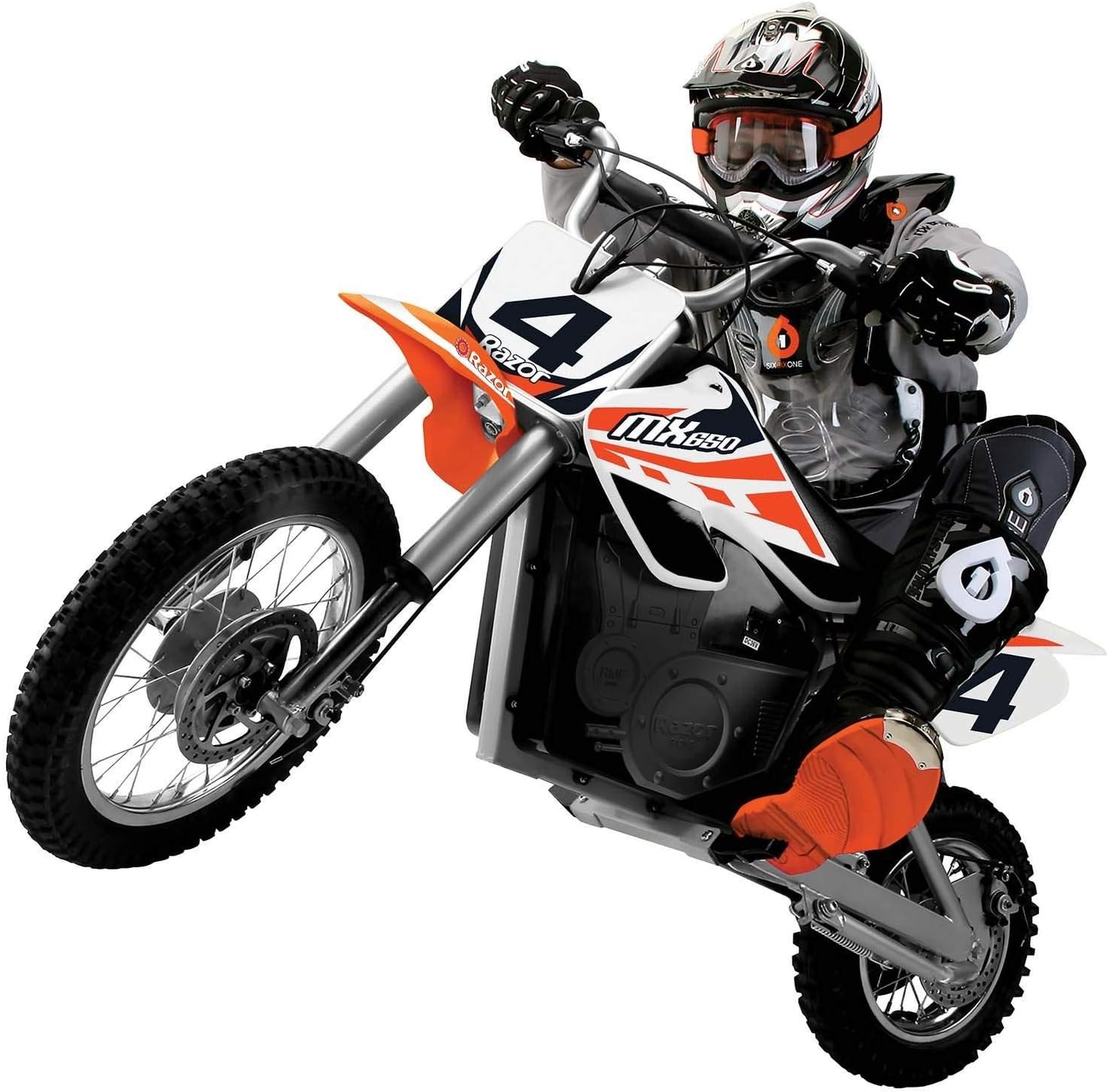 Razor MX650 Dirt Rocket Electric Motocross Motorcycle Dirt Bike, 17 MPH, Orange & Black P5256