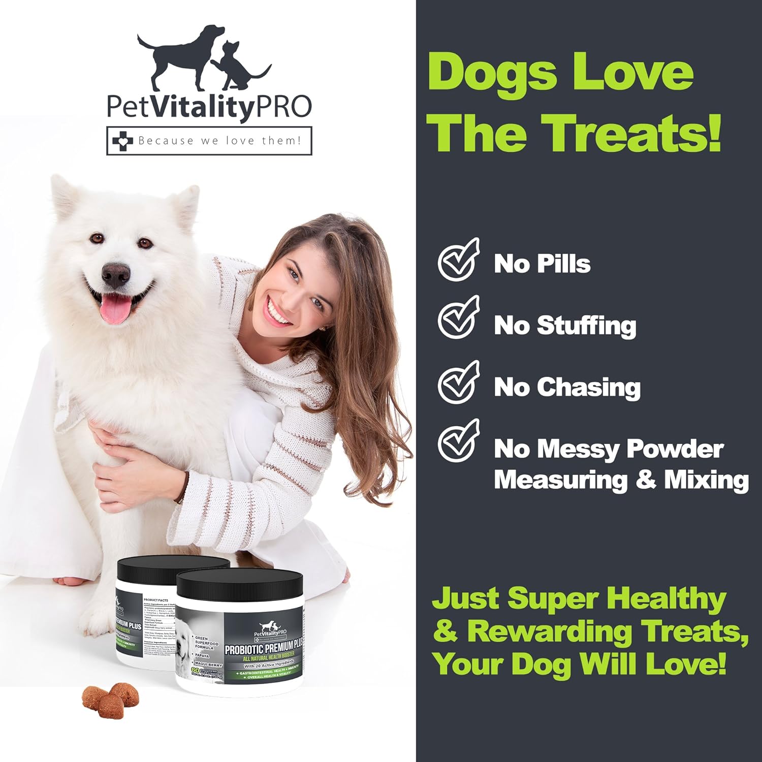 Probiotics for Dogs with Digestive Enzymes, 60 Soft Chews D1330