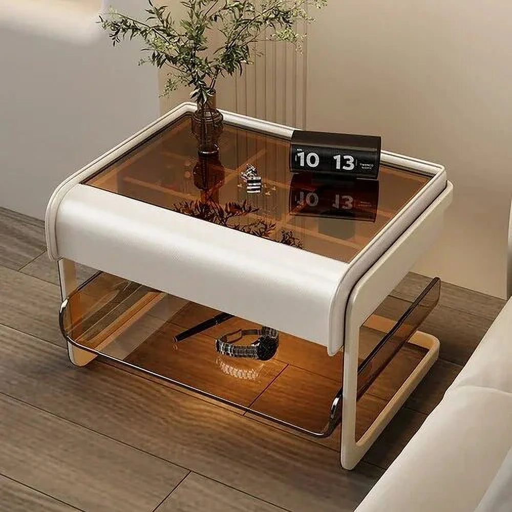 Acrylic Wireless Charging Bedside Table WKNS Q181556
