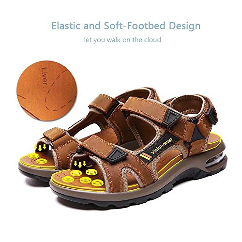 visionreast Mens Athletic Sandals Non-slip Outdoor Hiking P706