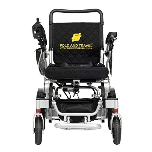 Lightweight Electric Wheelchair for Adults Foldable Power Wheelchair Silver J47737