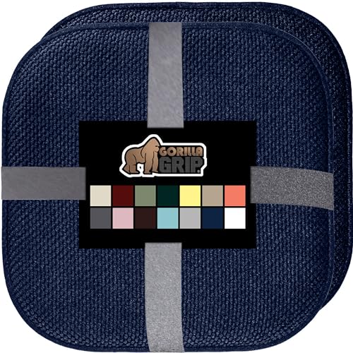 GORILLA GRIP Slip Resistant Chair Cushions, Memory Foam, Set of 2, Beige W525