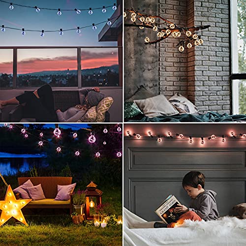 G40 LED Outdoor String Lights 30FT Connectable Waterproof with Remote I154