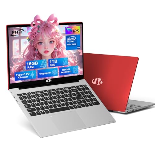 NIMO 15.6 IPS FHD Laptop, 16GB RAM 1TB SSD, Intel Pentium N100, Backlit Keyboard, Win 11 E701