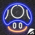 Kavaas Gaming Neon Sign Mushroom Wall Decor for Game Room, Red K6405