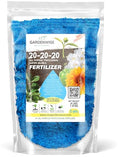 Gardenwise 20-20-20 All Purpose Water Soluble Fertilizer, Plant Food, Promotes Biomass Growth and Vibrant Leaf Color, Complete Plant Nutrition with Amino Acids (1/2 Quart)
