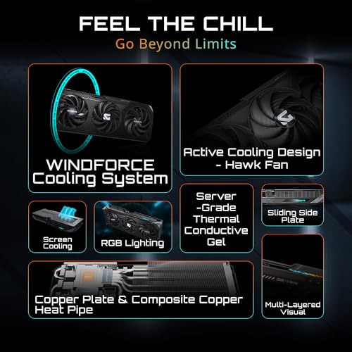 GIGABYTE GeForce RTX 5060 Ti Gaming OC 16G Graphics Card, 16GB GDDR7, WINDFORCE Cooling I122