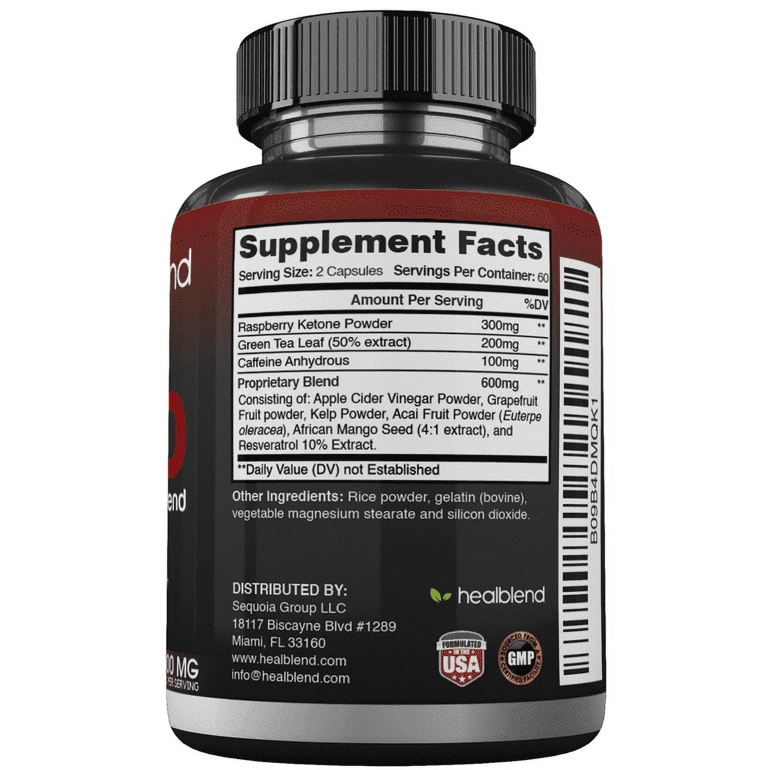 Healblend Raspberry Keto Plus Supplement, 3-pack M881