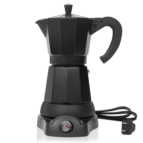 Cuban Coffee Maker 6-Cup Electric Espresso Moka Pot with Detachable Base N992