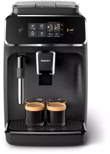 Philips 2200 Series Fully Automatic Espresso Machine with Milk Frother, Black I7236