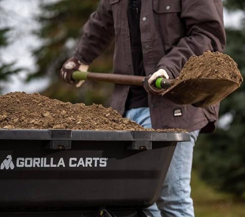 Gorilla Carts Heavy-Duty Dump Cart, 600 lb Capacity, Steel Frame Y885543