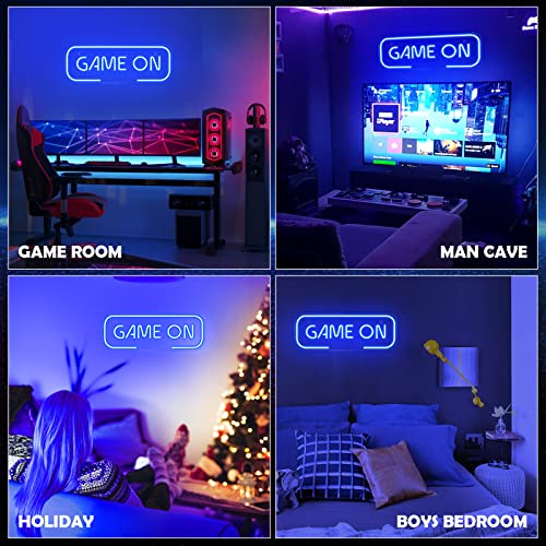 Kavaas Gaming Neon Sign Mushroom Wall Decor for Game Room, Red K6405