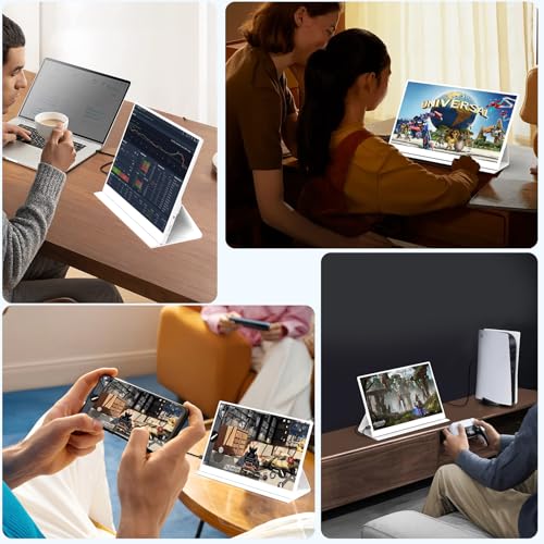 Portable Monitor 15.6 Inch 1080P IPS HDR USB HDMI for Laptop PC Mac G166