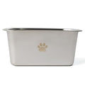 Dog Bowls, Non Slip Stainless Steel Large Dog Water Bowls, Outdoor Metal Dog Bowls Large Breed, High Capacity Water Bowl for Extra Large Big Giant Huge Dogs 2.65 Gallons, Silver