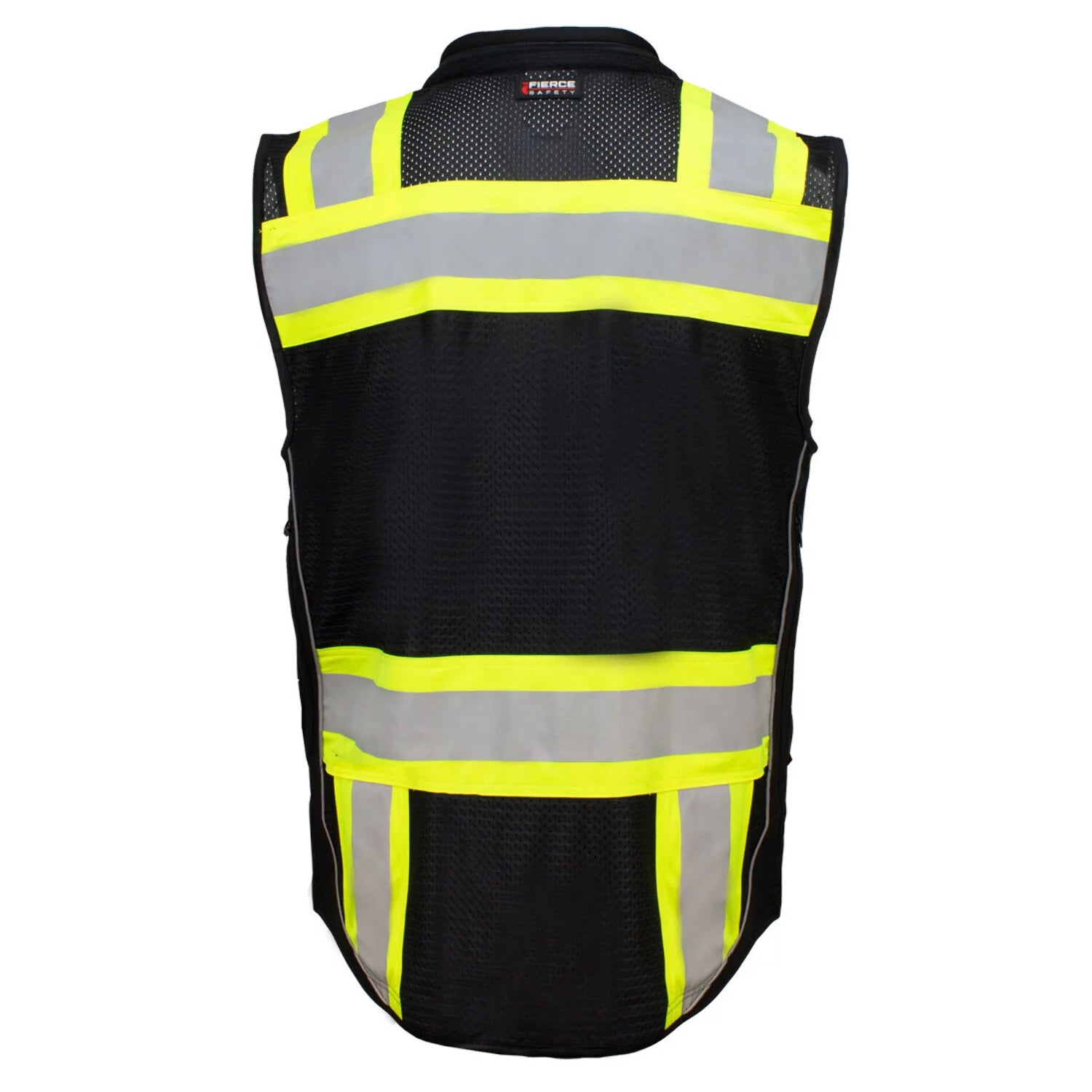 Fierce Safety SU500B Surveyors Class 1 Black Vest with Tablet Pocket A95997