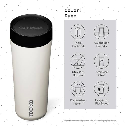 Corkcicle Commuter Cup Travel Mug Insulated Coffee Mug with Lid 17 oz Dragonfly J36810
