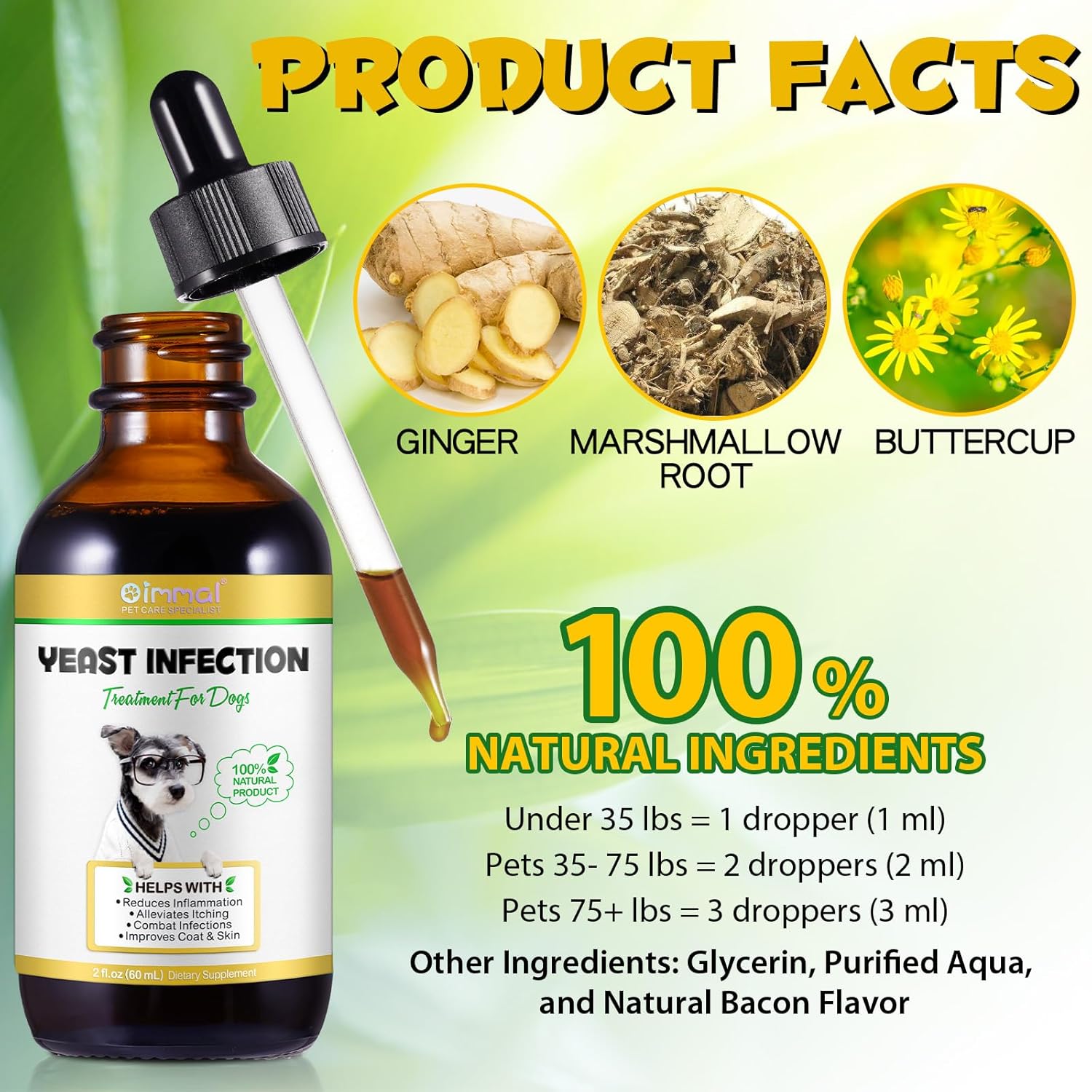 Yeast Infection Treatment for Dogs, Natural Ear Infection & Skin Itch Relief R390