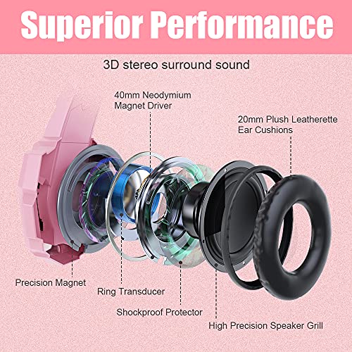 BENGOO G9000 Stereo Gaming Headset for PS4 PC Xbox One PS5, Noise Cancelling Over Ear with Mic U80966