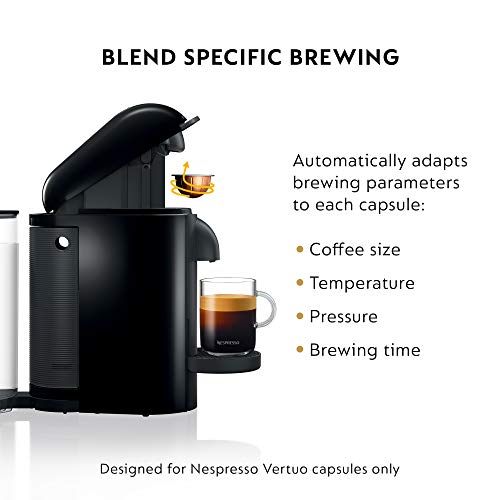 Nespresso Vertuo Plus Coffee and Espresso Maker by Breville, Ink Black H750