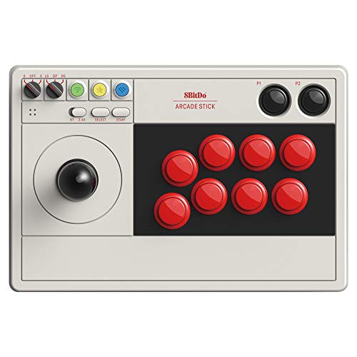 8Bitdo Arcade Stick for Switch & Windows, Wireless Bluetooth, 2.4G and Wired H47331