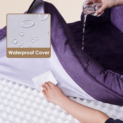 EHEYCIGA Orthopedic Dog Bed for Large Dogs, Waterproof Memory Foam, Grey J323