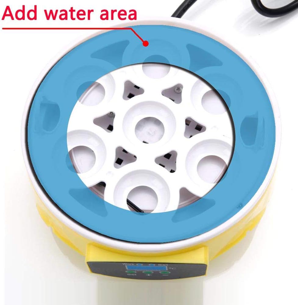 7-Egg Mini Poultry Electric Incubator Yellow P182494