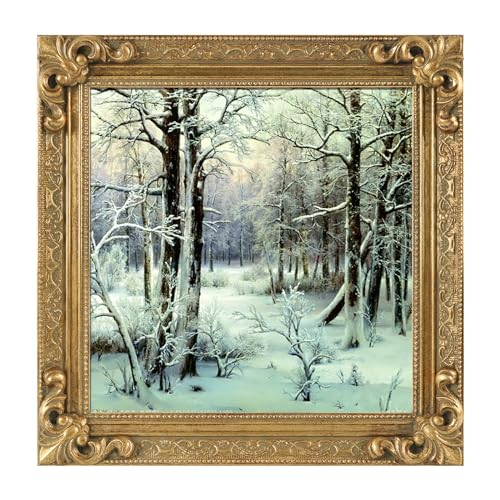 12x16 Wood Canvas Frame Gothic Ornate Black for Wall Art D3778