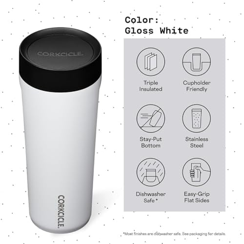 Corkcicle Commuter Cup Travel Mug Insulated Coffee Mug with Lid 17 oz Dragonfly J36810