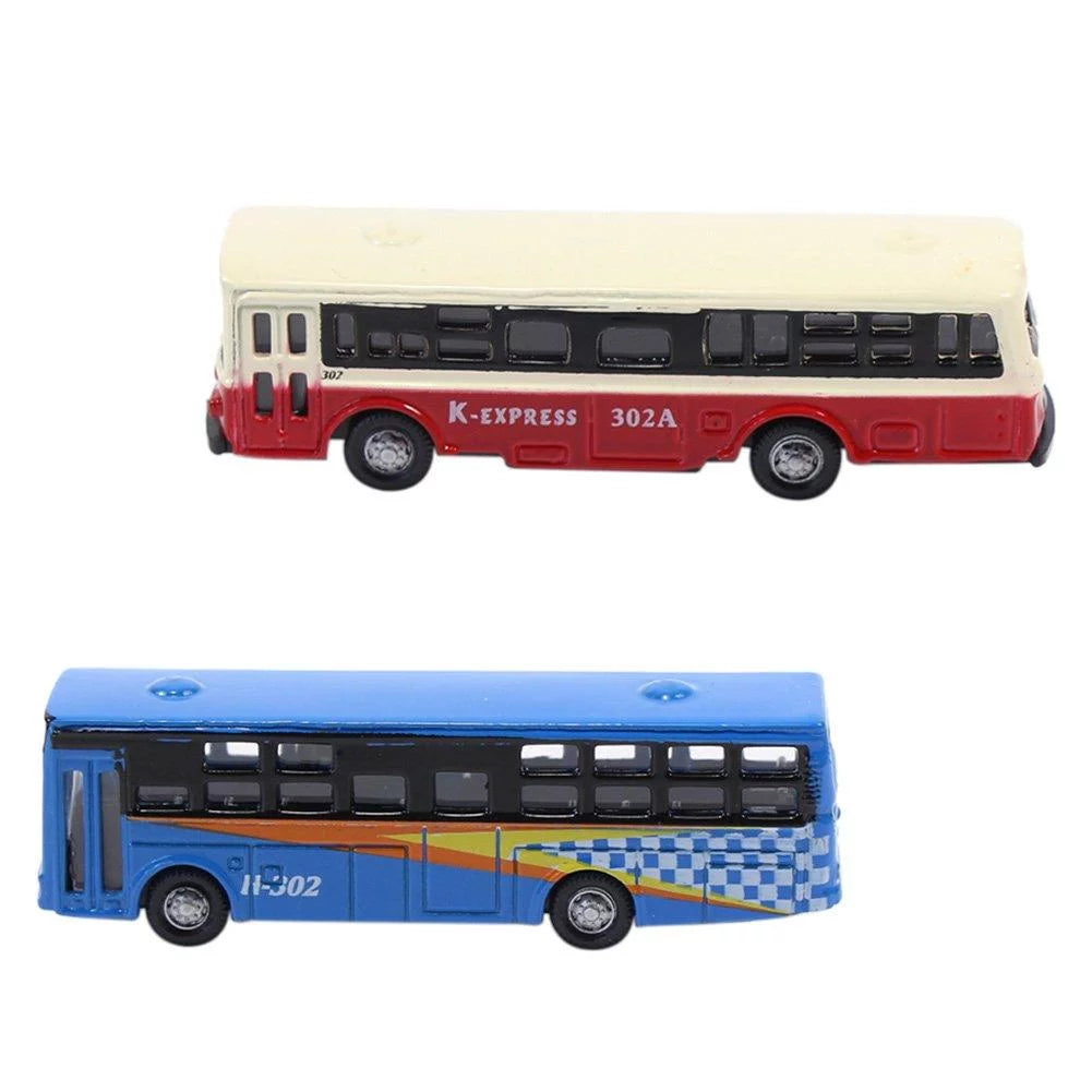 BS150 6pcs Diecast Model Buses 1:160 N Scale Railway Scenery Accessories X763