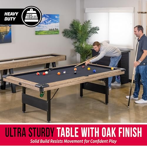 GoSports 7 or 8 ft Portable Folding Pool Table F71855