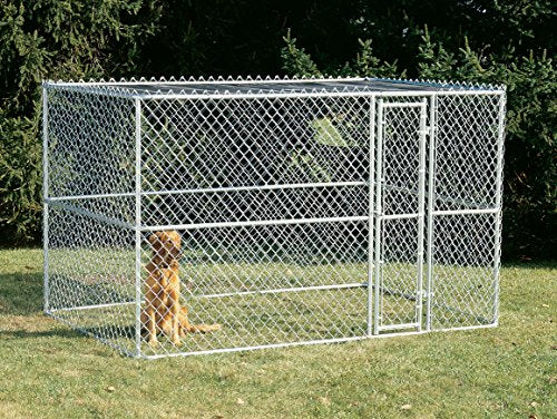MidWest Homes For Pets Chain Link Portable Kennel with Sunscreen C344321