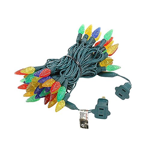 Novelty Lights 24ft 70 LED Purple/Lime Green Halloween String Lights L643884
