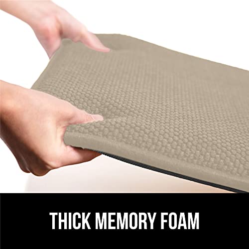 GORILLA GRIP Slip Resistant Chair Cushions, Memory Foam, Set of 2, Beige W525
