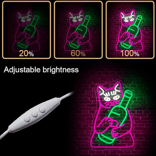 WLHOPE Mushroom Frog Neon Light for Wall Decor LED Sign C930185