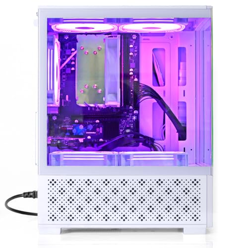 LXZ Desktop PC AMD Ryzen 7-5700G 16GB RAM 512GB SSD Tower White E962358