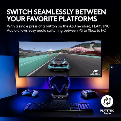 Logitech G Astro A50 Wireless Gaming Headset + Base Station for PS5, Xbox, PC V69935