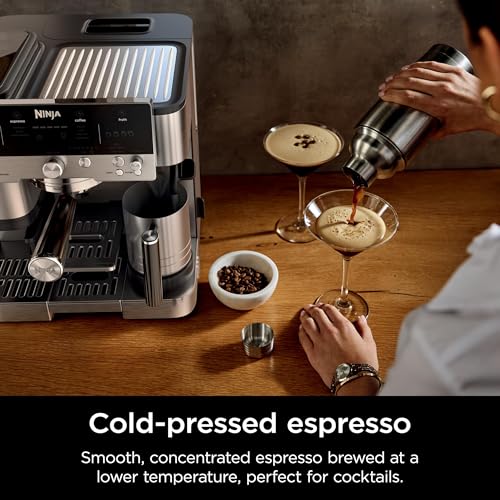 Ninja Luxe Café Premier Series Espresso Machine and Drip Coffee Maker, Stainless Steel P86793