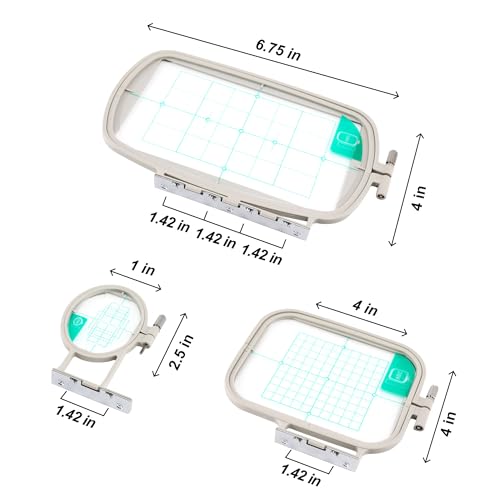 Sew Tech Embroidery Hoops 3in1 Set for Brother and Babylock L645