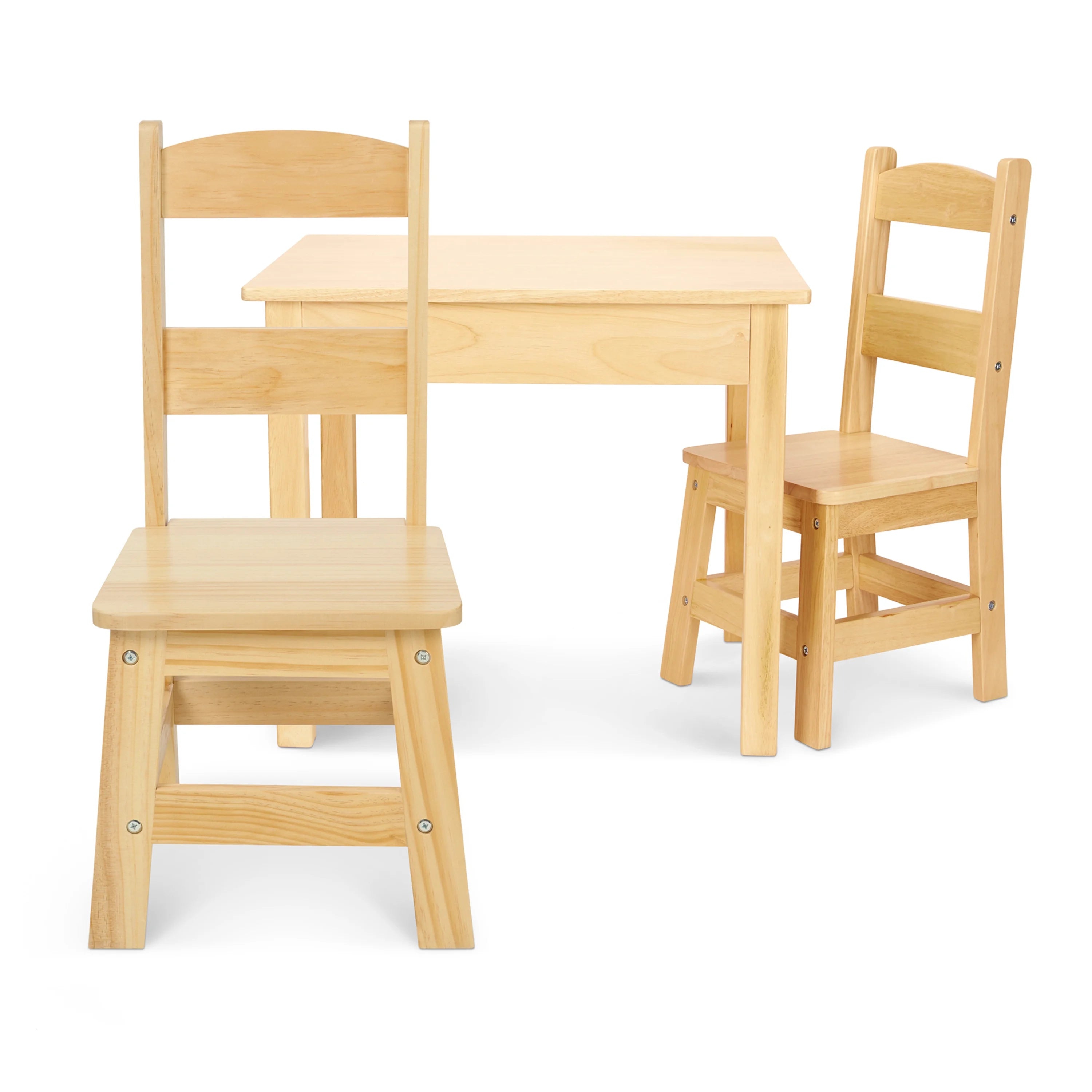 Melissa & Doug Solid Wood Table and 2 Chairs Set J690422