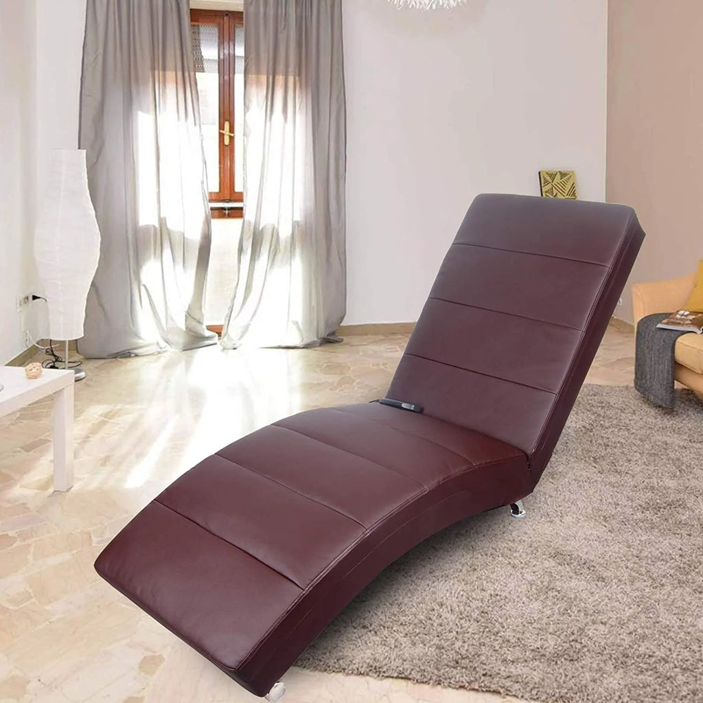 Massage Recliner Chair with Heating - PU Leather Ergonomic, Brown G772053