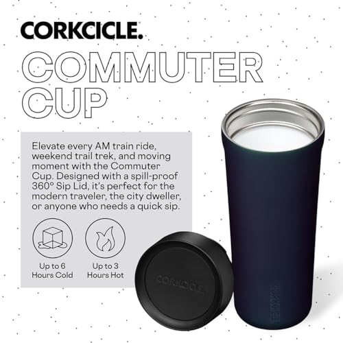 Corkcicle Commuter Cup Travel Mug Insulated Coffee Mug with Lid 17 oz Dragonfly J36810