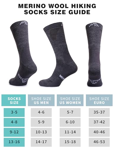 Merino.tech Merino Wool Hiking Socks for Women and Men W62394
