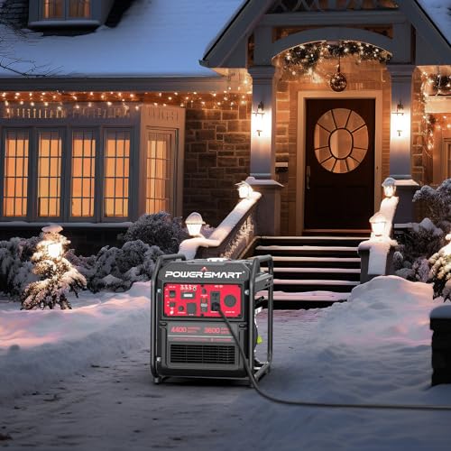PowerSmart 4400-Watt Portable Inverter Generator, RV Ready, Gas Powered A987