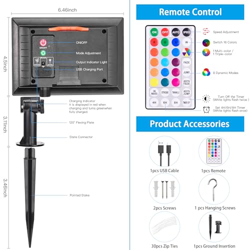 99FT Solar Rope Lights Outdoor Waterproof 300 LED with Remote Control W311
