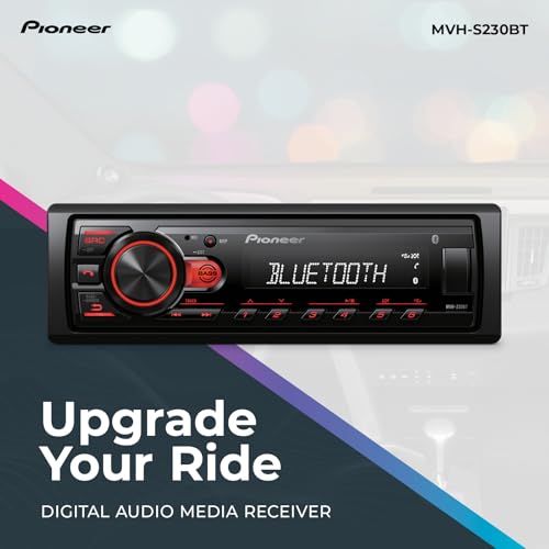 Pioneer MVH-S322BT Bluetooth Car Stereo with USB/AUX Inputs O800203