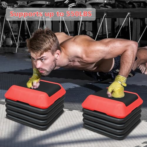 16"x16" Aerobic Step Platform with 4 Adjustable Risers K546694