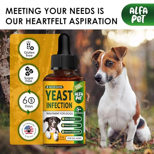 Natural Yeast Infection Treatment for Dogs, Itch & Allergy Relief, 2 Oz K1317